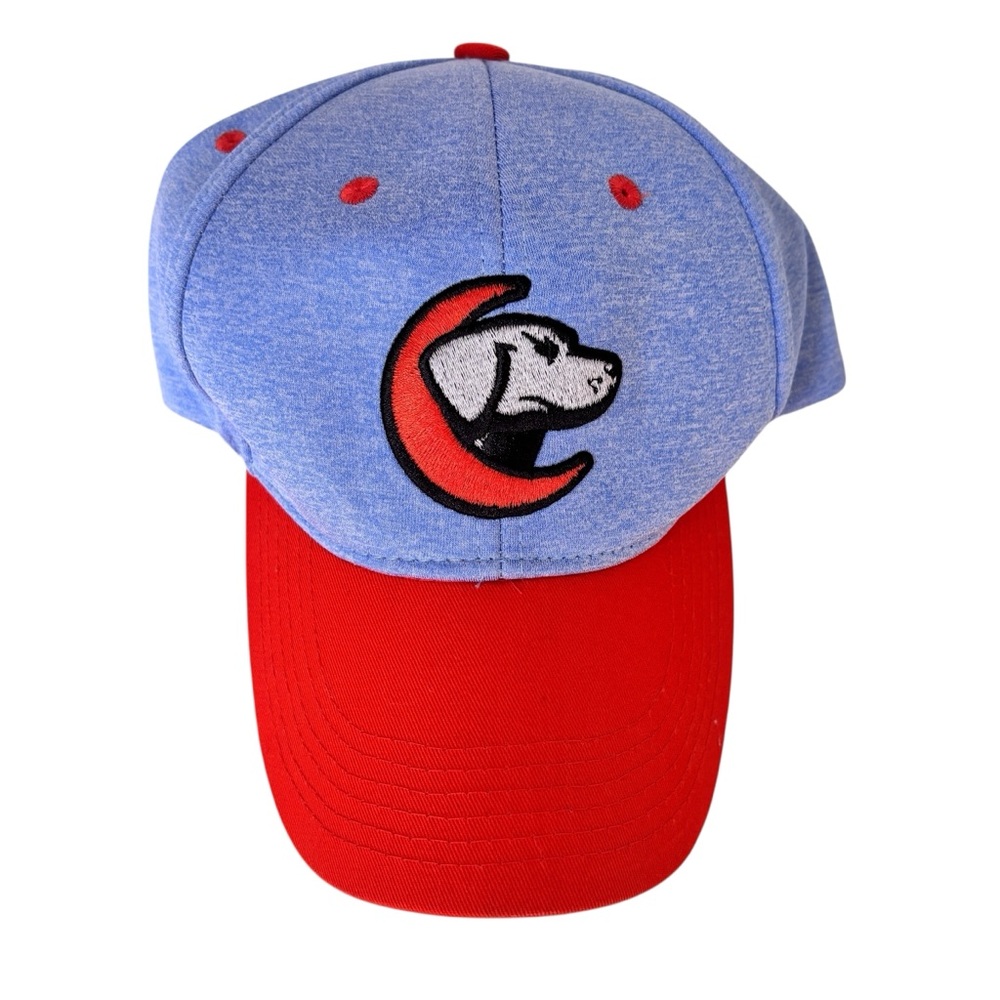 Mankato Moondogs Hat Baseball Cap Snapback OSFM Heather Blue Orange Melonwear